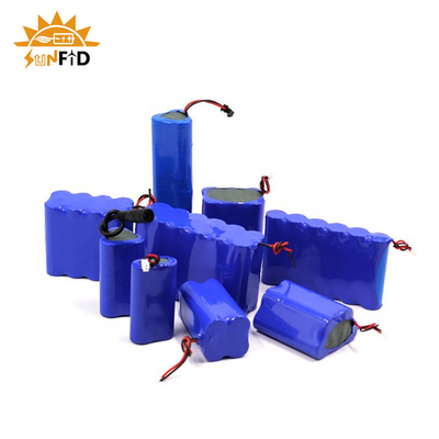 18650 pacchetti ricaricabili 3.7V 15.6Ah 1S6P della batteria al litio hanno protetto