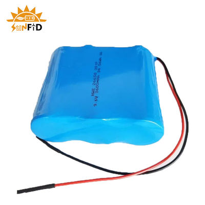 Pacco batteria ricaricabile agli ioni di litio LiFePO4 18650 da 1500 mAh e 9,6 V per alimentazione portatile da esterno