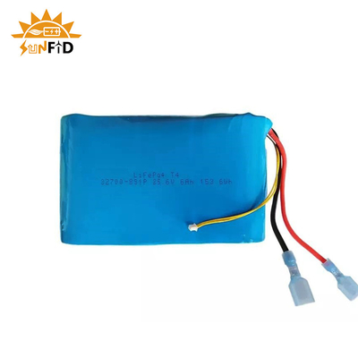 pacchetto 8S1P LED solare della batteria al litio ricaricabile di 25.6v 6Ah che accende il pacchetto della batteria LifePO4