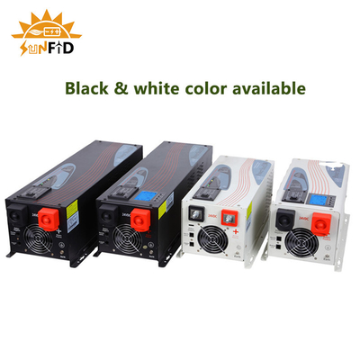 CC 6000W all'invertitore puro 24V 48V 120 240V di potere di sinusoide di CA con esposizione LCD