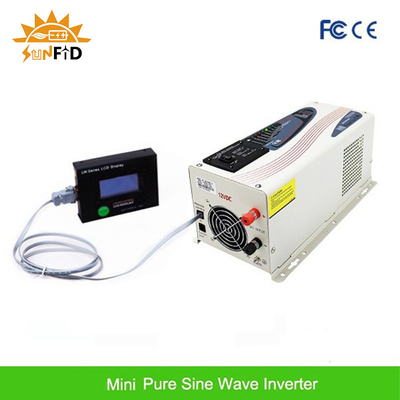 CC 6000W all'invertitore puro 24V 48V 120 240V di potere di sinusoide di CA con esposizione LCD