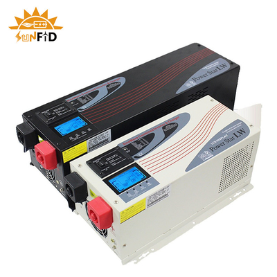 CC 6000W all'invertitore puro 24V 48V 120 240V di potere di sinusoide di CA con esposizione LCD
