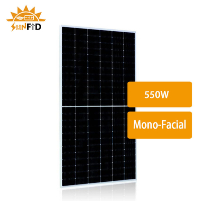alta efficienza cristallina di Monofacial delle cellule di 550W PERC Customized Solar Panels Half mono