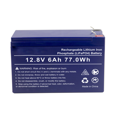 Batteria al litio di avviamento del motore della sostituzione di LifePO4 12.8V 6Ah SLA
