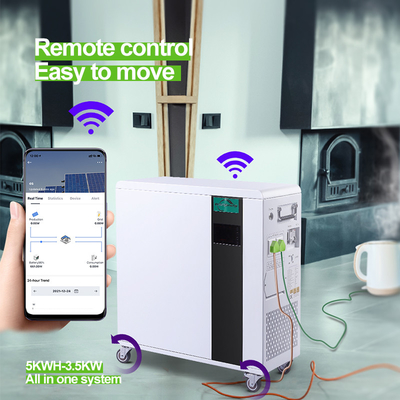 Sistema residenziale 5KWH tutto di immagazzinamento dell'energia 7.5KWH in batterie al litio una