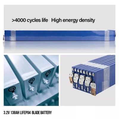 Cellule della lama Lifepo4 3,2 V 138AH per il sistema di memorizzazione a energia solare