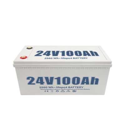 batteria al litio profonda del ciclo di 100Ah 24V per l'automobile dell'yacht rv del sistema solare