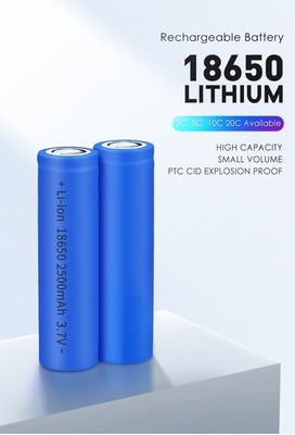 batteria 25R 3.7V ricaricabile 18650 cilindrici di 2500mAh Lifepo4