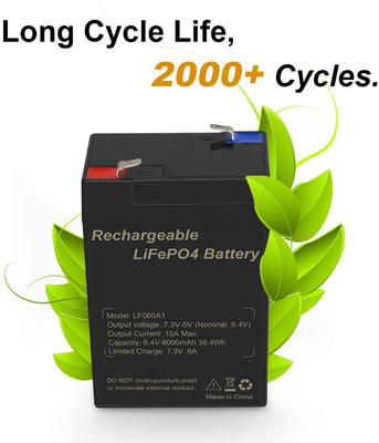 batteria al litio 6Ah Lifepo4 Talentcell del motociclo 6V ricaricabile
