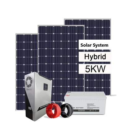 Ibrido fuori dal sistema 3KW 5KW 8KW 10KW di energia solare di griglia con le batterie